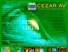 Tablet Screenshot of cezaraudiovisual.com